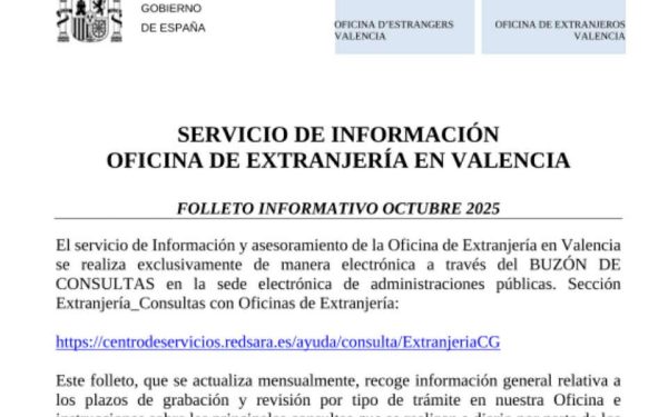 Extranjería en Valencia: guía de cambios y tiempos (octubre 2025)