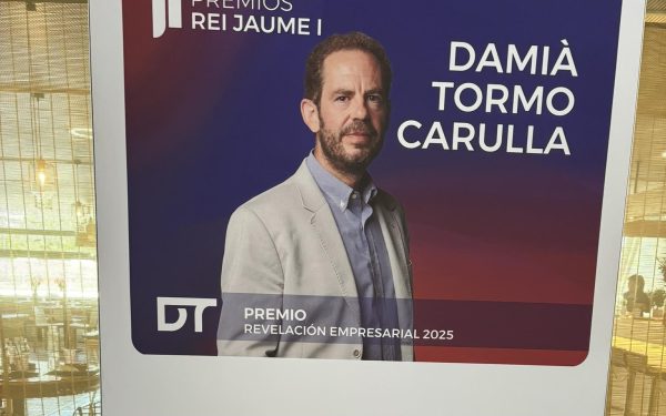 Damià Tormo Carulla, Premio Rei Jaume I de Revelación Empresarial por convertir la biotecnología en salud y calidad de vida