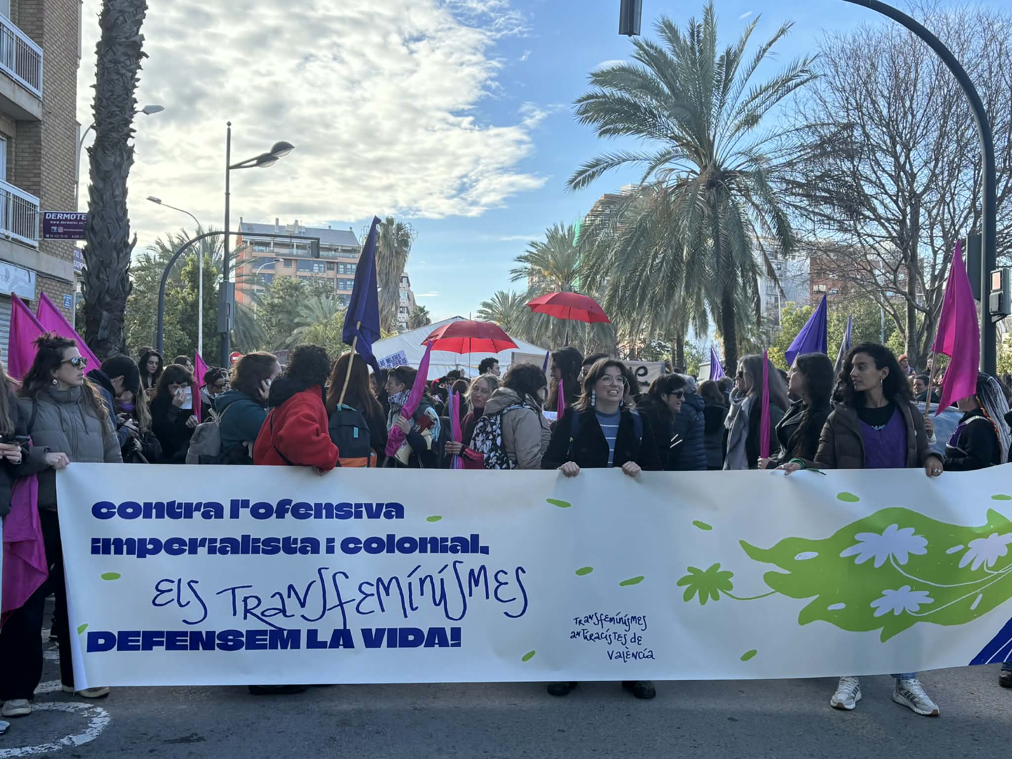 El 8M en Valencia une luchas feministas, antirracistas y migrantes