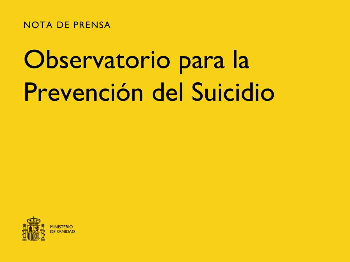El Gobierno crea el Observatorio para la Prevención del Suicidio