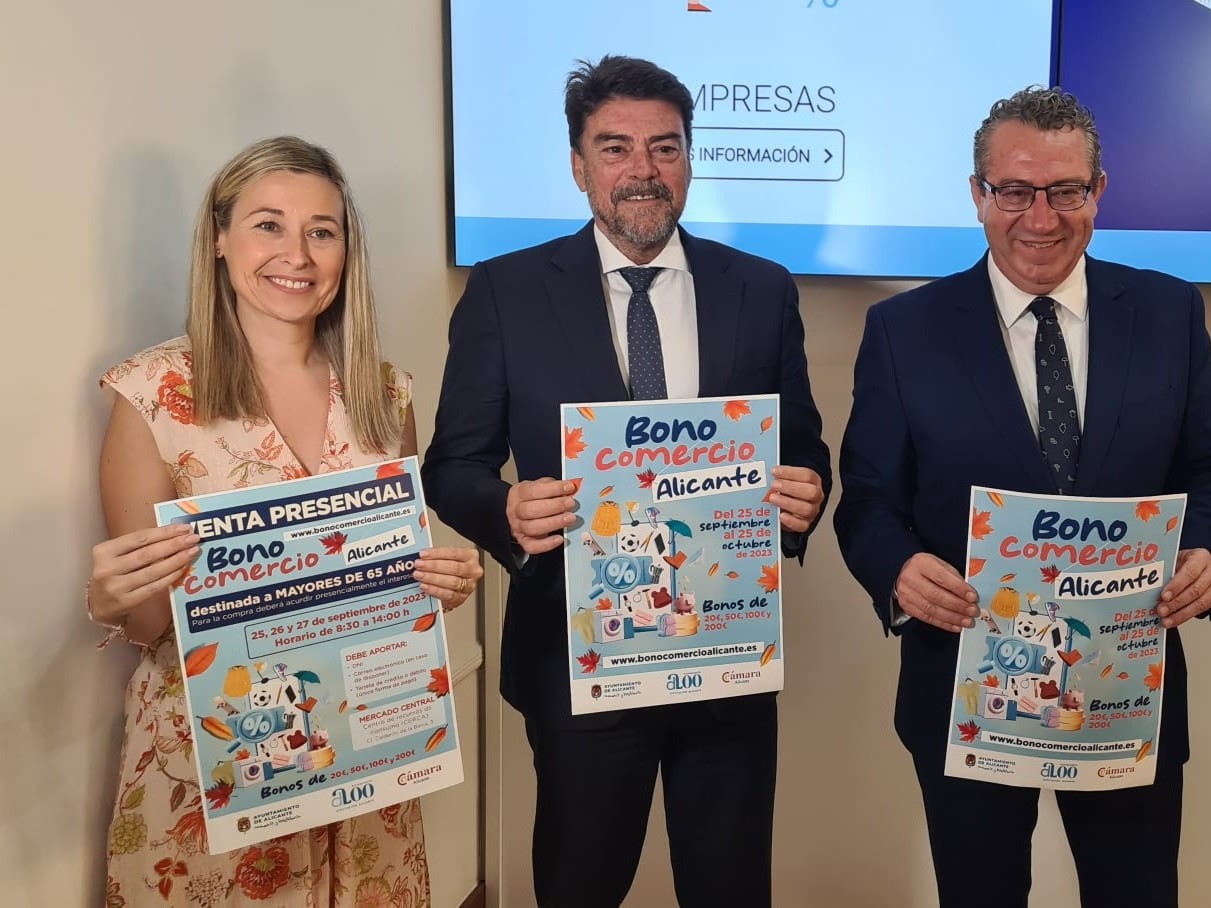 Alicante refuerza el comercio de proximidad con bonos de consumo