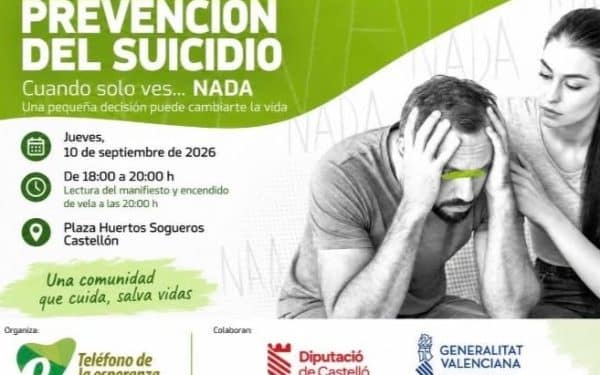 El Teléfono de la Esperanza de Castellón contabiliza 1.531 registros de atención emocional durante el primer semestre de 2026