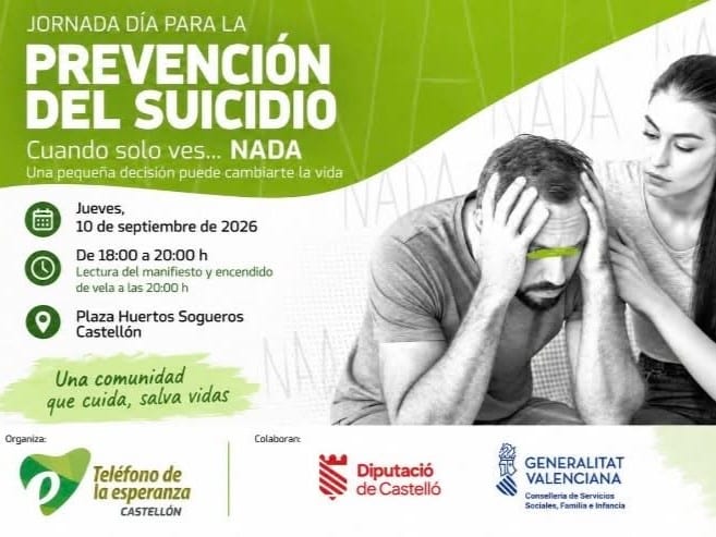 El Teléfono de la Esperanza de Castellón contabiliza 1.531 registros de atención emocional durante el primer semestre de 2026