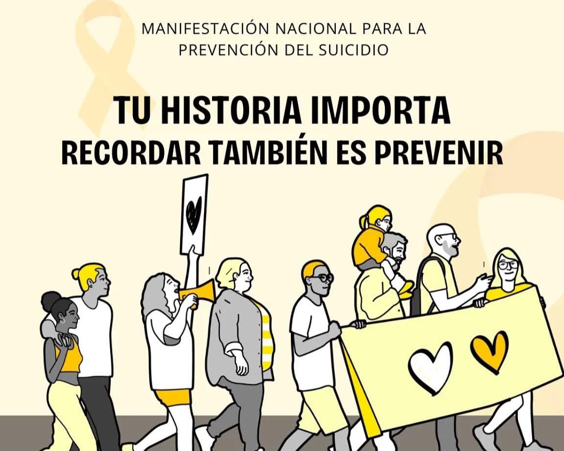 Ciudadanía y entidades se unen en una marcha por la prevención del suicidio