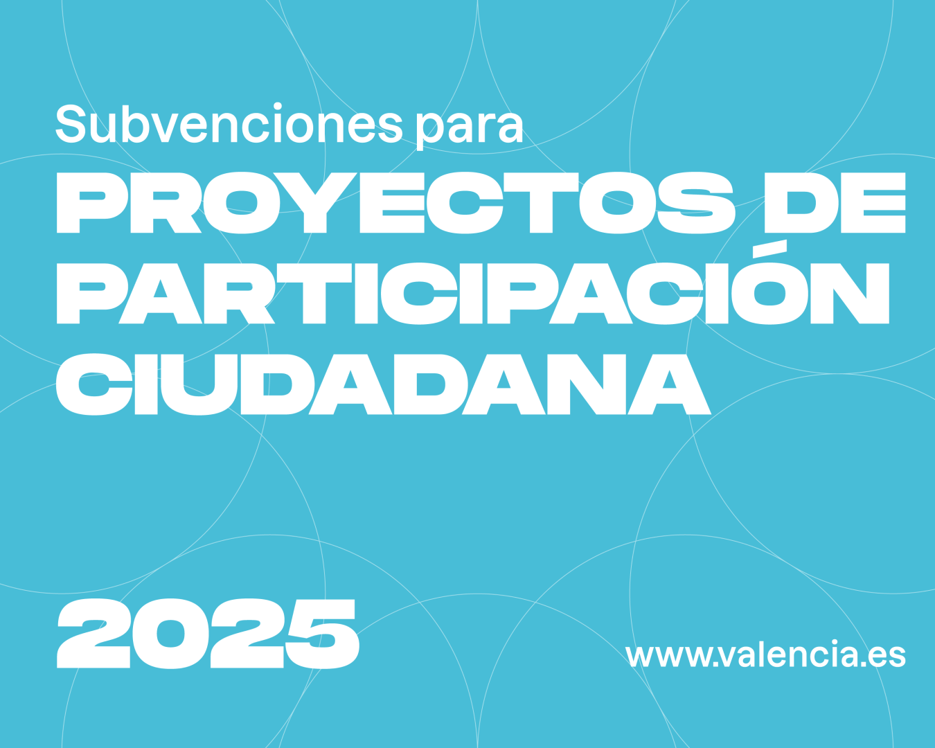 Convocatoria de subvenciones a proyectos de participación ciudadana de 2025